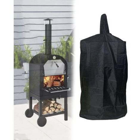 Sollbry Housse de Four à Pizza, Housse de Protection imperméableen Tissu Oxford résistant au Charbon de Bois, Four à Pain, Barbecue(165x65x45cm)