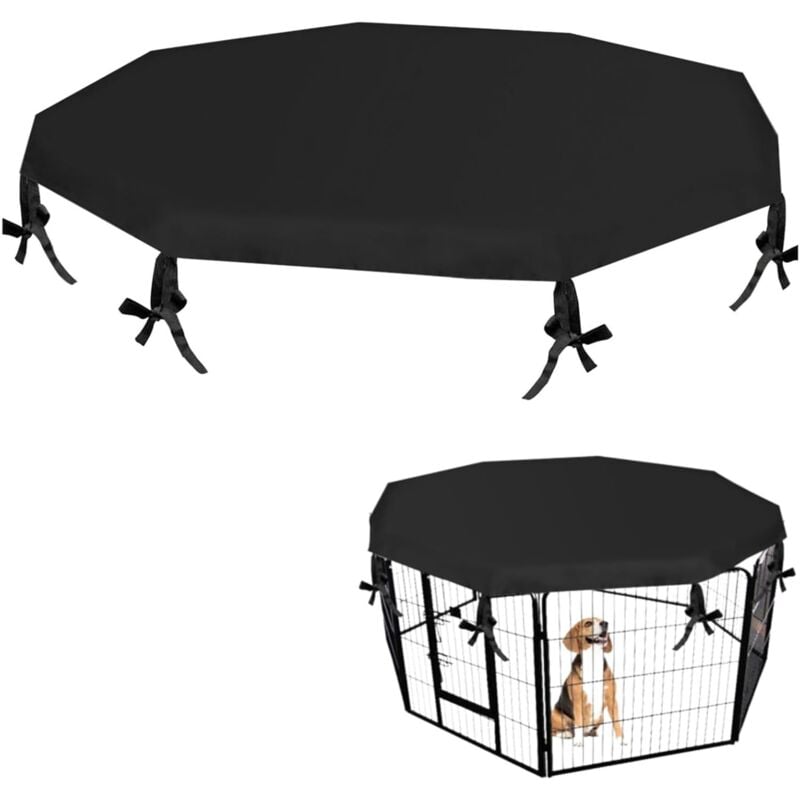 Housse de Parc pour Chien, résistante au Soleil/à la Pluie, Universelle Offre de l'ombre et de la sécurité pour l'intérieur et l'extérieur - Sollbry