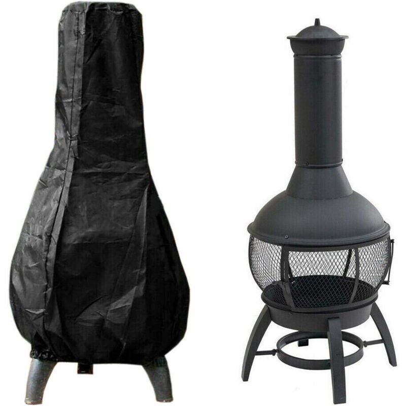 Housse de protection pour brasero - Imperméable - Protection solaire - En tissu Oxford 420D - 122 x 21 x 61 cm - Sollbry
