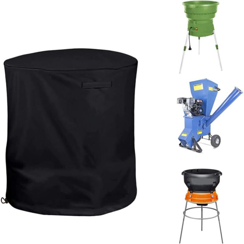Housse de protection pour broyeur de bois - Noir - Étanche et résistante à la poussière - 85110cm - Sollbry