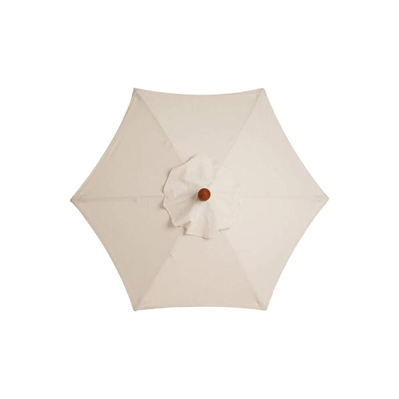 Sollbry - Housse de Rechange pour Parasol de Table de marché, Table et Parasol - 3 m - Imperméable - Anti-Ultraviolet - Blanc