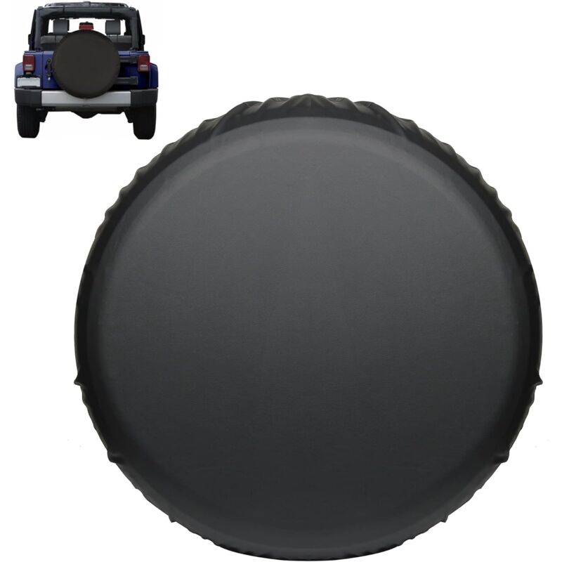 Sollbry Housse de roue de secours universelle pour voiture, SUV, camion, en cuir épais, imperméable, anti-poussière, protection contre le soleil, la