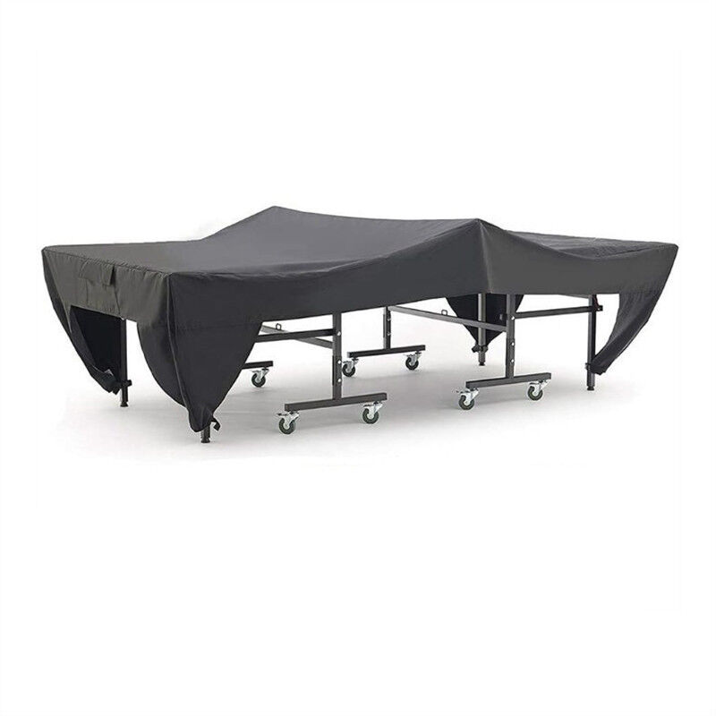 Housse de Table, Cour extérieure Patio étanche à la poussière Housse de Table de Tennis de Table Noir 280x153x73cm - Sollbry