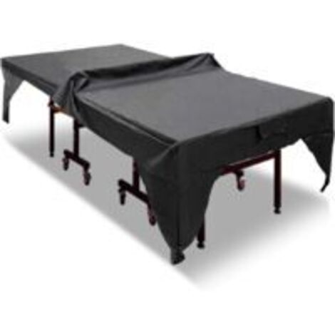 Sollbry Housse De Tennis De Table Couverture De Table De Ping-Pong Imperméable À L'eau Et À La Poussière Extérieure, Housse De Tennis De Table, Légère Et Imperméable Empêche Les Gouttes D'eau, Noir