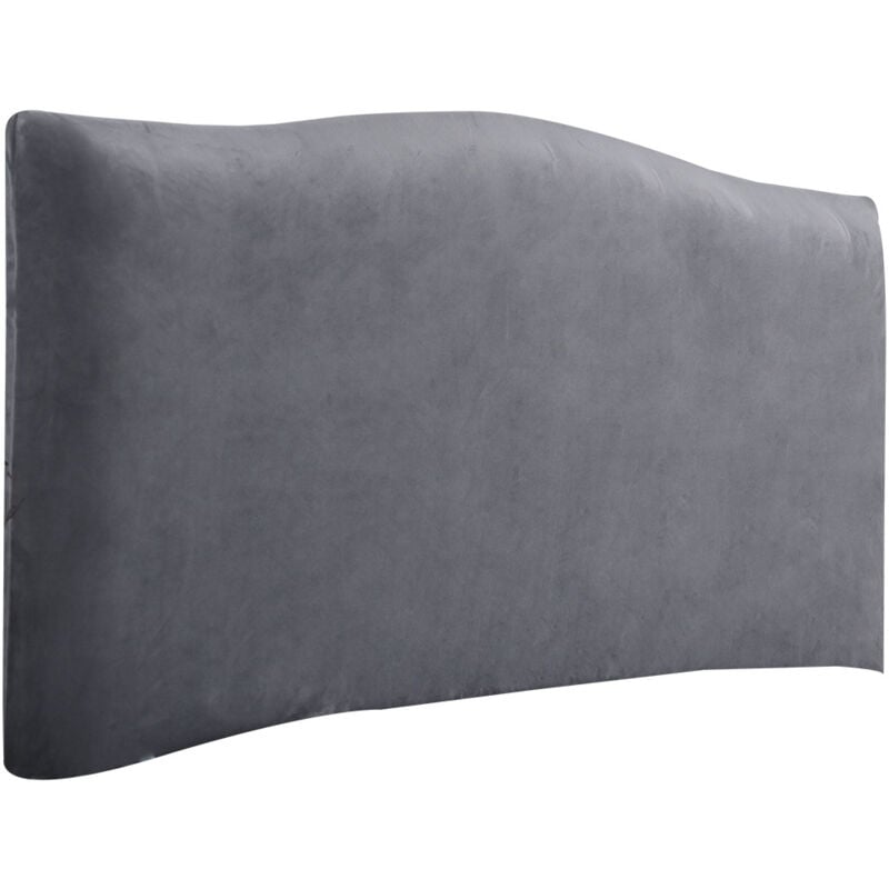 Housse de tête de lit élastique pour tête de lit -150 cm-pour tête de lit 140-170 cm, gris - Sollbry