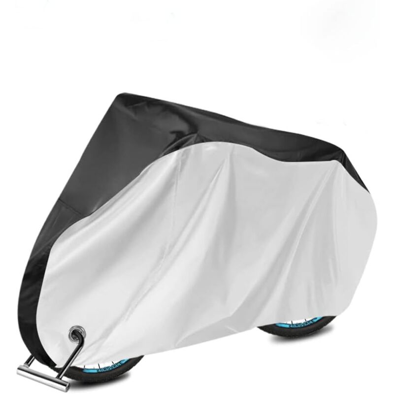 Sollbry - Housse de Vélo, 210D Housse de vélo Exterieur Imperméable, housse velo exterieur protection Anti Poussière/UV/Pluie/Neige avec Trous