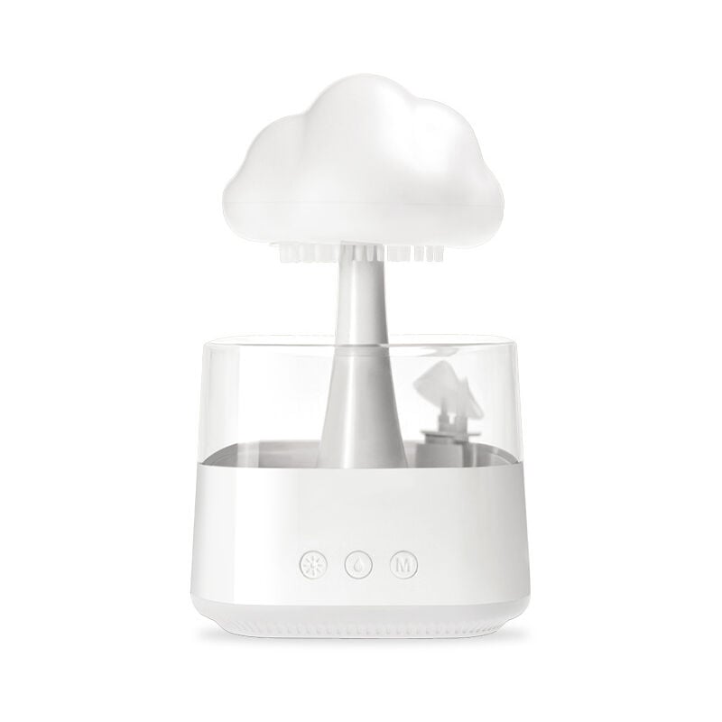 Sollbry - Humidificateur en Forme de Nuage de Pluie, diffuseur d'huiles essentielles, Jolie veilleuse en Forme de Champignon avec 7 Couleurs