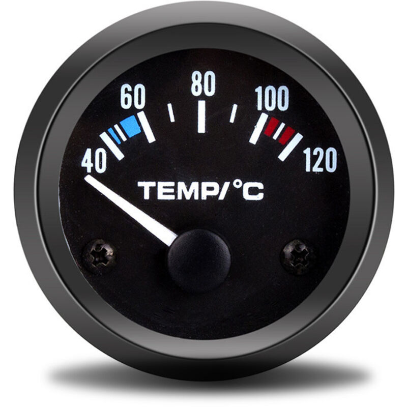 Sollbry - Indicador de temperatura del refrigerante del coche, universal, 5,2 cm, 12 v, 40-120 led, color blanco