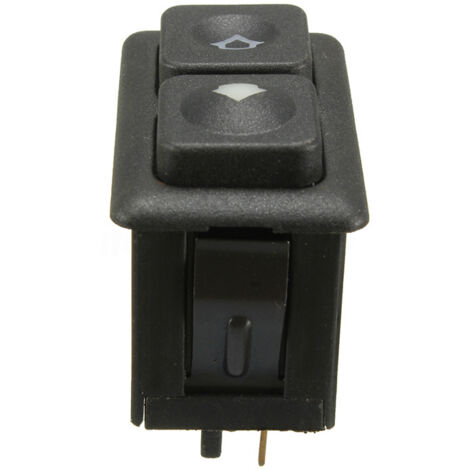 Sollbry Interruptor de ventana de coche eléctrico, interruptor de control de ventana eléctrica de 5 pines compatible con BMW E23 E24 E28 E30 61311381205 negro