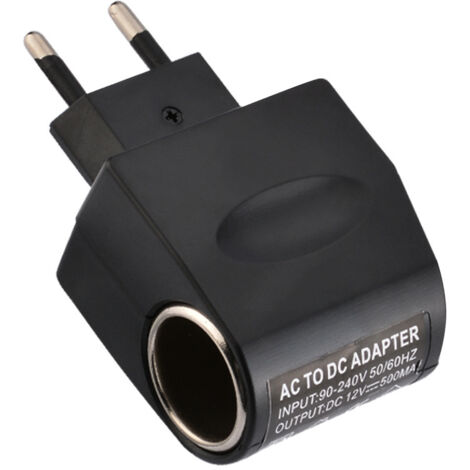 Sollbry Inversor de corriente para coche de CA 220 V a CC 12 V, 6 W, adaptador de corriente para encendedor de coche, transformador, adaptador conversor de enchufe para coche, furgoneta y camión.