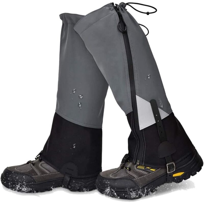 Jambières d'extérieur Randonnée Manchettes de jambes imperméables Chasse Escalade Camping Hiver Touriste Neige Couverture de pied - Sollbry
