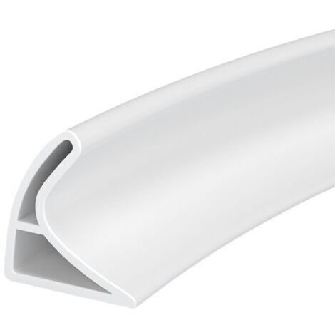 Sollbry Joint Porte Douche Barrage de douche Anti Débordement pour Baignoire,Bande étanche en silicone pour évier, bande étanche de douche pliable, bande étanche de cuisine (blanc, 60 cm)