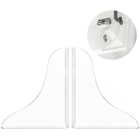 Sollbry Juego de 2 protectores antisalpicaduras autoadhesivos para bañera