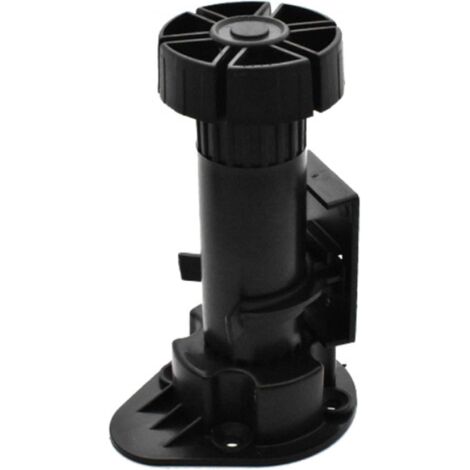 Sollbry Juego de 4 pies niveladores de gabinete negros, patas ajustables para muebles, ajustables, para muebles, gabinetes, etc.