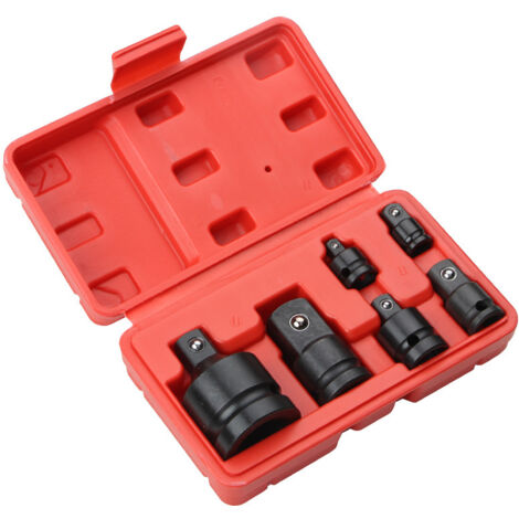 Sollbry Juego de 6 adaptadores reductores de llave de tubo para convertidores de tubos de 1/4", 3/8", 1/2" y 3/4".