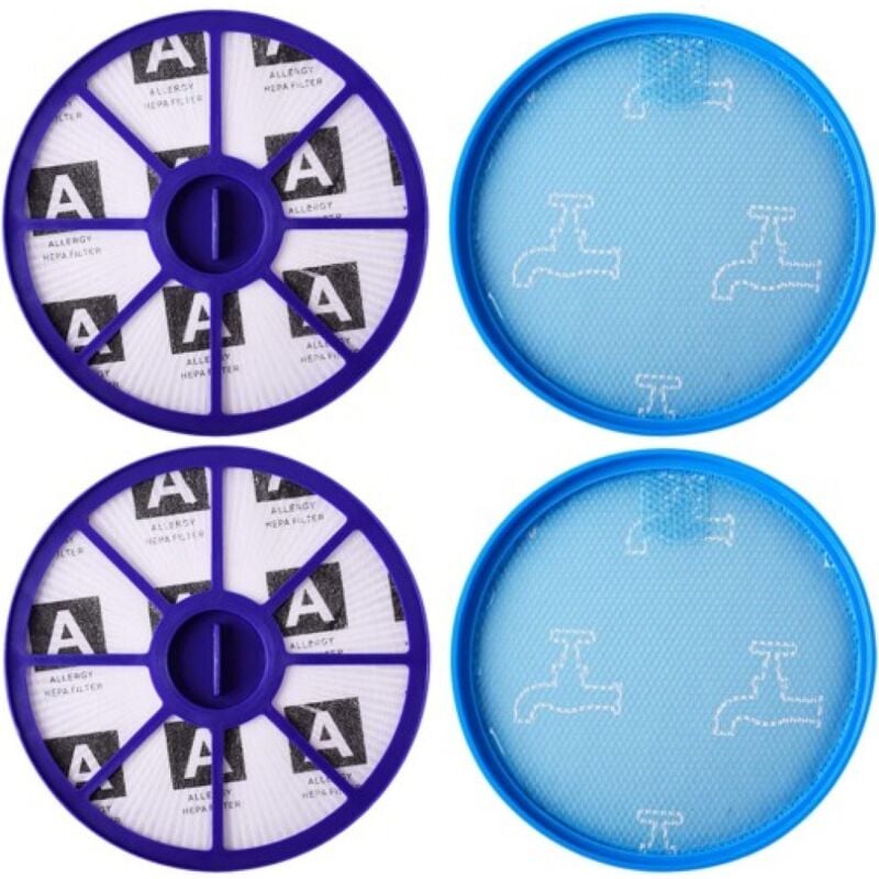 Kit de filtres hepa avant et arrière pour aspirateur Dyson DC19 DC20 DC21, pièces de rechange pour filtres moteur supérieurs et inférieurs avant et