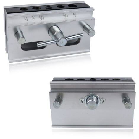 Sollbry Kit de plantilla de espiga autocentrante, medidas imperiales, guía de perforación, posicionador y localizador para carpintería de madera gruesa.