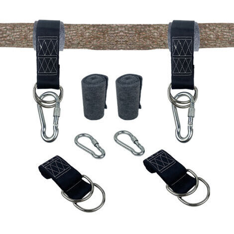 Sollbry Kit de suspension pour balançoire d'arbre, sangle de balançoire d'arbre, parfait pour les balançoires d'arbre et les hamacs, facile et rapide à installer