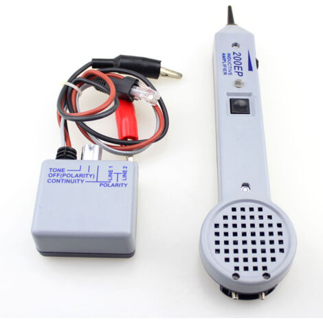Sollbry Kit generador de audio, detector de cables eléctricos, comprobador de circuitos rastreador de cables 200EP de alta precisión, buscador de líneas y amplificador de inductancia.
