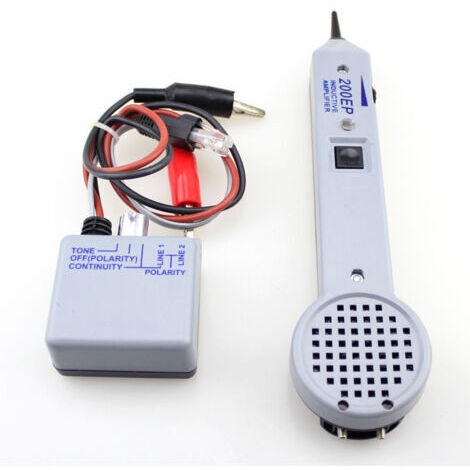 Sollbry Kit générateur audio, détecteur de cable électrique,Testeur de circuit traceur de fil 200EP de câble haute précision, amplificateur d'inductance de recherche de ligne