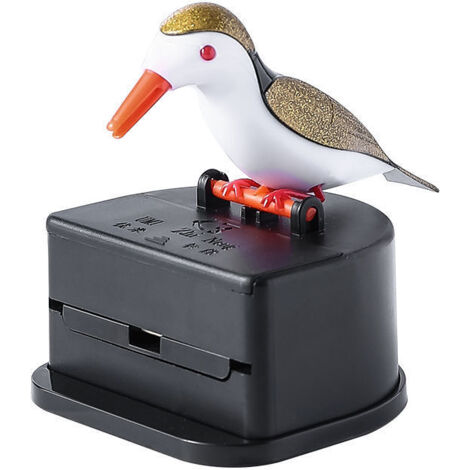 Sollbry Kleiner Vogel-Zahnstocherspender, kreativer Vogel-Zahnstocherspender, Zahnstocherhalter (Gold)