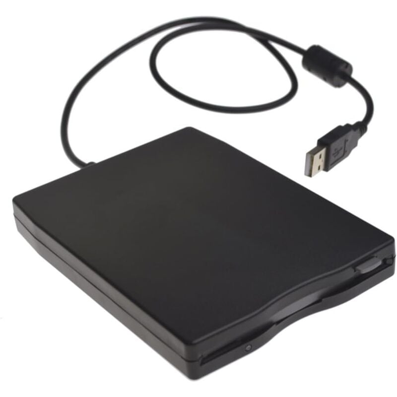 Sollbry - Lecteur de Disquette Externe usb 2.0FDD Compatible avec Windows 98SE/ME/2000/XP/WIN7/VISTA/Mac/OS8.6 (Noir)