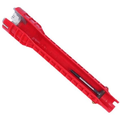 Sollbry Llave de grifo multifunción 8 en 1, herramienta de instalación de grifos y fregaderos para inodoros, lavabos, baños y cocinas.