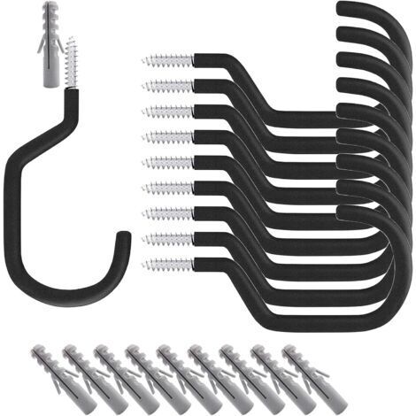 Sollbry Lot de 10 crochets de rangement pour vélo en acier inoxydable
