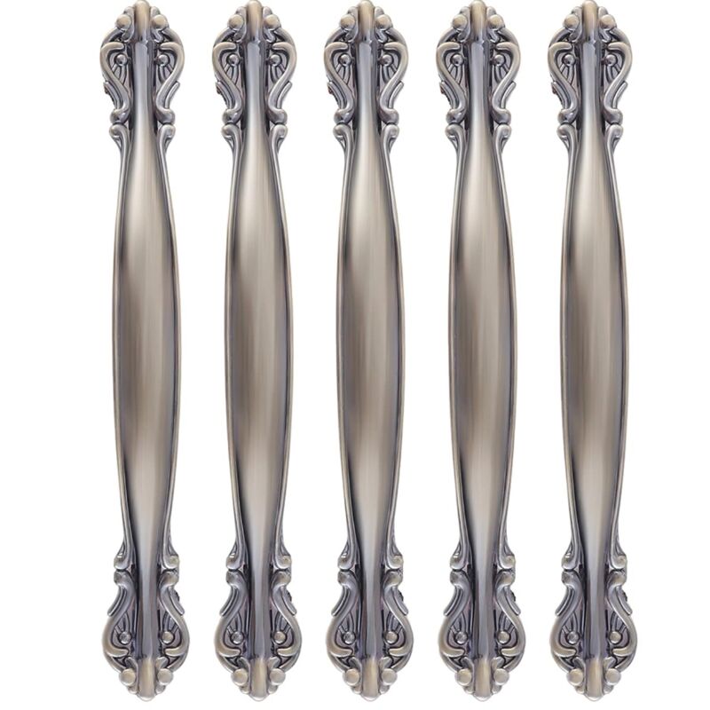 Lot de 10 poignées d'armoire vintage en forme d'arc antique - poignées de porte de meuble (128 mm de distance entre les trous) - vert bronze,1822cm