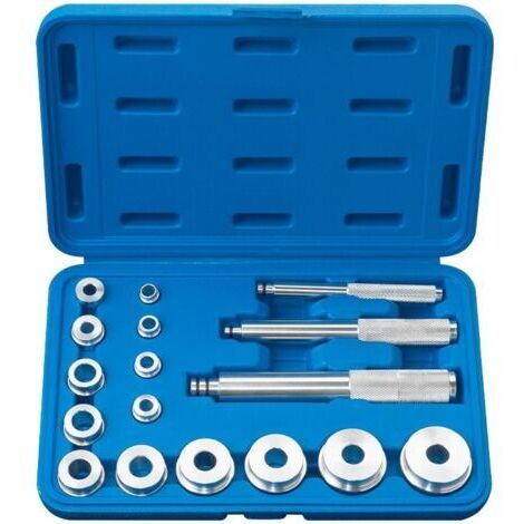 Sollbry Lot de 17 outils de roulement en Aluminium roues Outil d'extracteur de roulement d’éléments de pression pour le montage et la remise en état