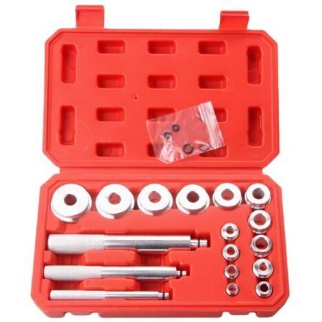 Sollbry Lot de 17 Outils de roulement en Aluminium Roues Outil d'extracteur de roulement d’éléments de Pression pour Le Montage et la Remise en état