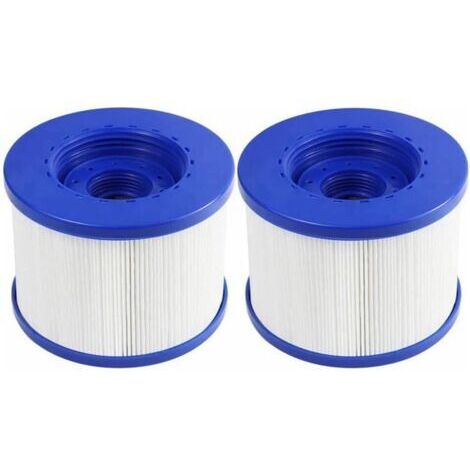 Sollbry Lot de 2 Cartouches Filtre Spa a Visser, Filtre à Vis pour Spa Gonflable Pas De Vis 60mm, Cartouche de Filtre Rechange pour Cosy Spa, Clever Spa et de Plus,105  82mm