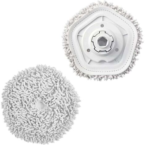 Sollbry Lot de 2 Chiffons pour Dreame W10/W10 Pro de Rechange pour aspirateur Robot, Lavable Tampon de Vadrouille, pour Tous Types de Sols