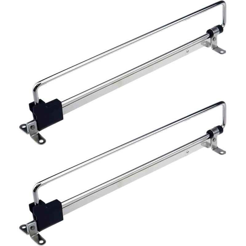 Lot de 2 cintres extensibles réglables pour tringle de voiturier coulissante pour placard, organisateur de rangement pour armoire, vis incluses (35,6