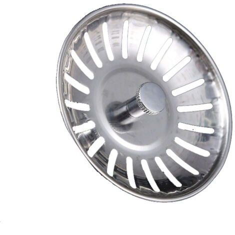 Sollbry Lot de 2 filtres d'évier de cuisine en acier inoxydable pour piscine, baignoire, salle de bain, égout, filtre d'évier, filtre anti-obstruction, accessoires de crépine de scories (7,8 × 5,5 cm)