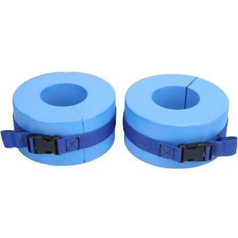 Sollbry Lot de 2 manchettes de natation en mousse, anneau EVA léger et portable, ensemble d'exercices de piscine, chevilles, bras, ceintures avec boucle à dégagement rapide