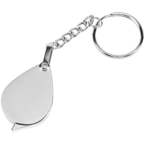 Sollbry Lot de 2 petites loupes de poche 10x pour bijoux, loupe à persienne pliable, porte-clés, bague de bijoux, convient pour la lecture de livres de loisirs scientifiques, de bijoux, de pièces de m