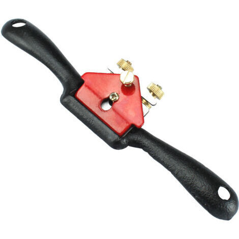 Sollbry Lot de 2 rabots à rayons réglables de 21 cm avec base plate et lame en métal pour le travail du bois et 2 lames supplémentaires pour l'artisanat du bois, le travail du bois