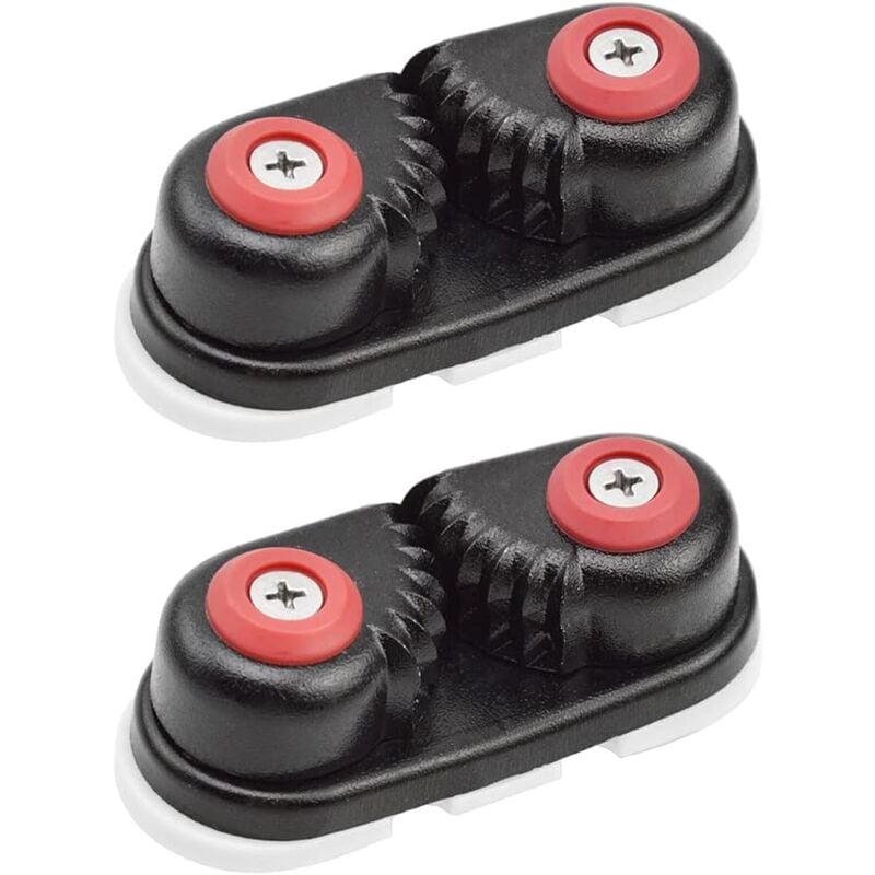 Sollbry Lot de 2 taquets à came en alliage d'aluminium pour voile, voile, kayak, bateau