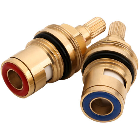 Cartouche Céramique 1/4 De Tour Pour Robinet - Compatible Howdens Lamona - Laiton - 1/2" - Insert à Disque