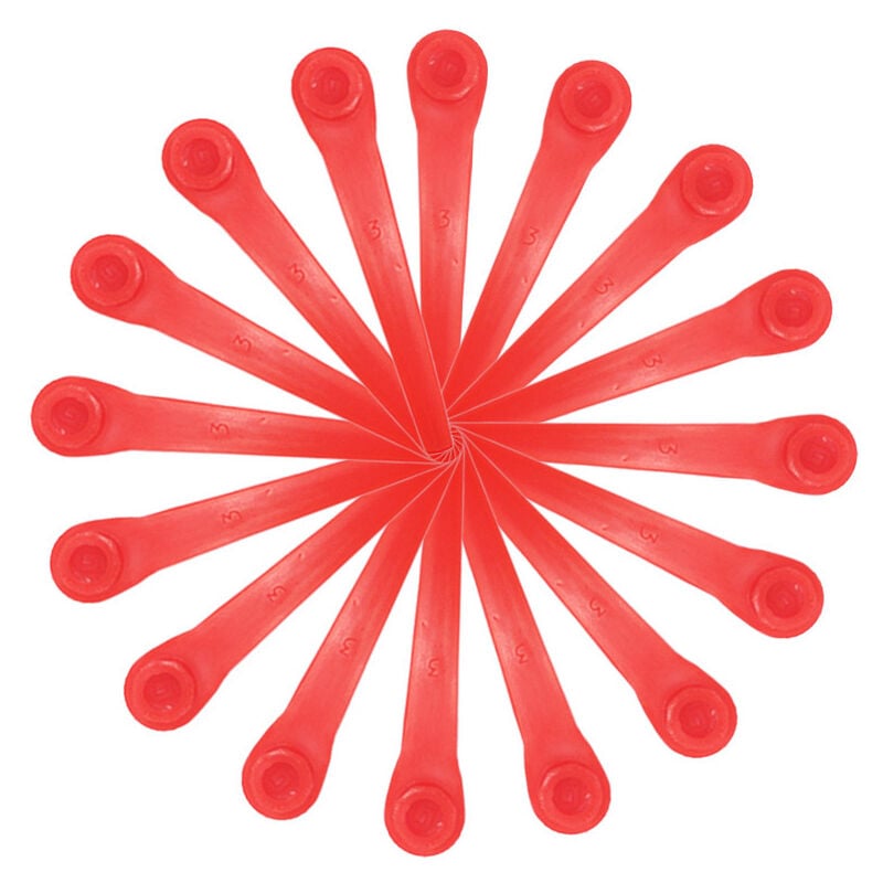 Lot de 200 Lames en Plastique compatibles avec Coupe-Bordure Gardena, Lames de Rechange pour Coupe-Bordures Gardena et Coupe-Bordures sans Fil