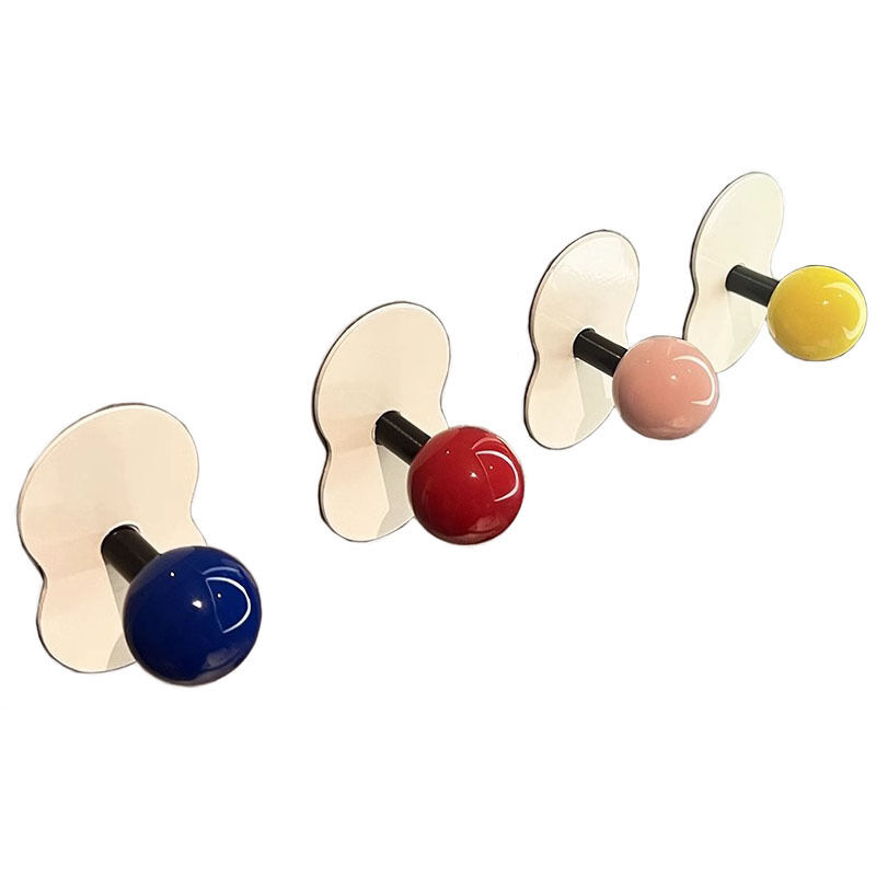 Lot de 4 Crochets muraux adhésifs, Crochets muraux Auto-adhésifs, très résistants, sans Clous, à Coller sur Les cintres muraux pour Salle de Bain et