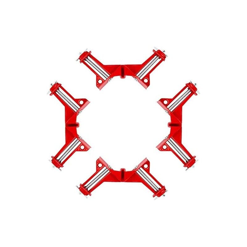 Lot de 4 pinces à angle droit réglables à 90 degrés pour le travail du bois - Cadre photo en verre pour aquarium - Sollbry