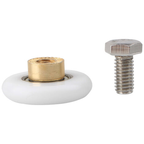 Sollbry Lot de 4 roulettes de rechange pour porte de douche coulissante  (20 mm de diamètre)