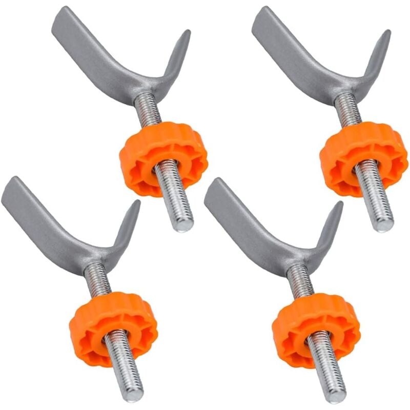 Sollbry - Lot de 4 tiges de broche filetées à axe en y pour portails montés à pression - Pour sécurité des bébés et des animaux domestiques (orange)