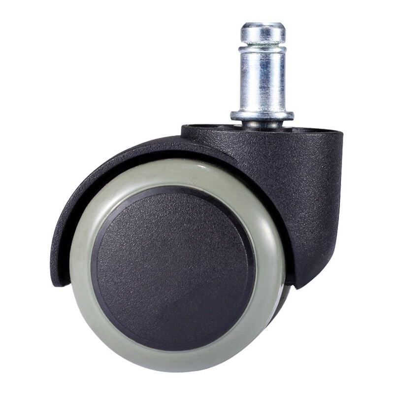 Sollbry - Lot de 5 roulettes pour fauteuil de bureau - Dimension : 11 x 50 mm - Roulettes pour siège de bureau adapté aux sols dur - Rotation à 360°