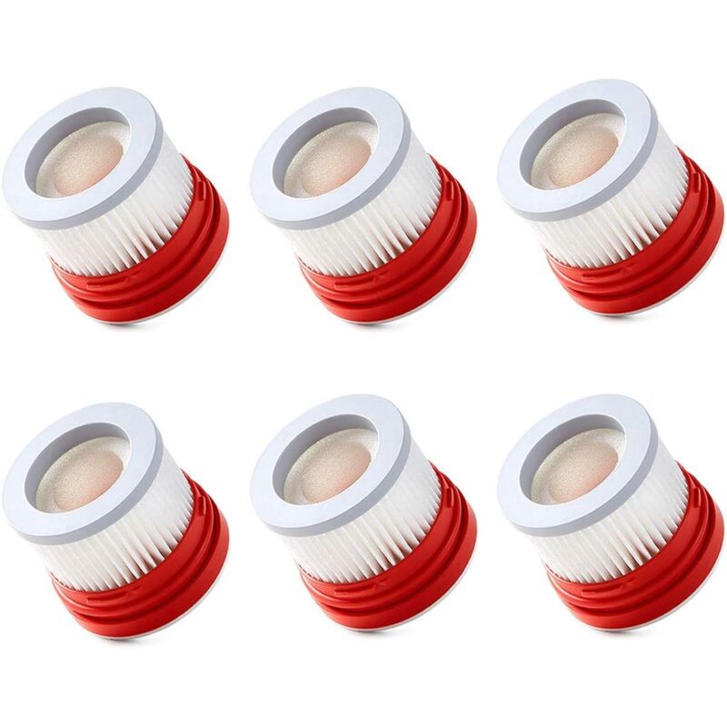 Lot de 6 filtres hepa de rechange pour aspirateur à main sans fil Xiaomi Dreame V8 V9 V9B V9P xr V10 V11 - Sollbry