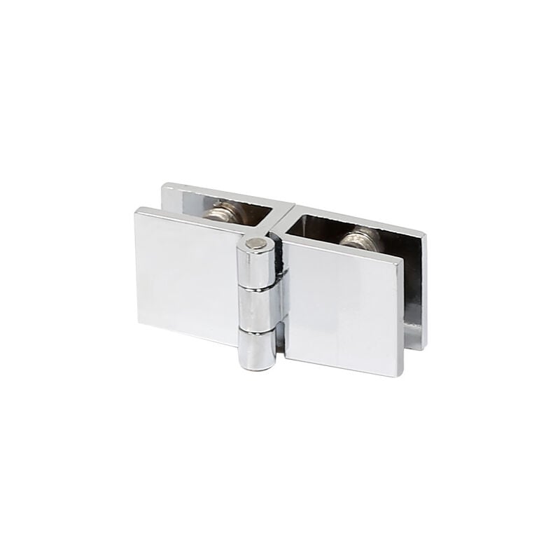 Sollbry - Lot de 8 charnières de porte en verre, pince rectangulaire réglable, clip simple pour charnières de porte en verre d'armoire, porte en