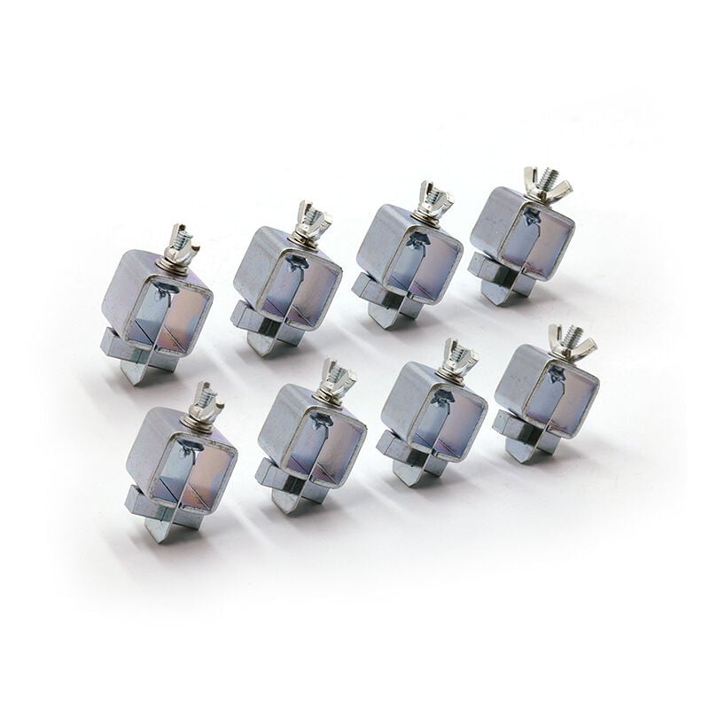 Sollbry - Lot de 8 pinces de soudage bout à bout, pinces pour panneaux, 1 pouce x 1 pouce x 2 pouces pour pince de soudage bord à bord