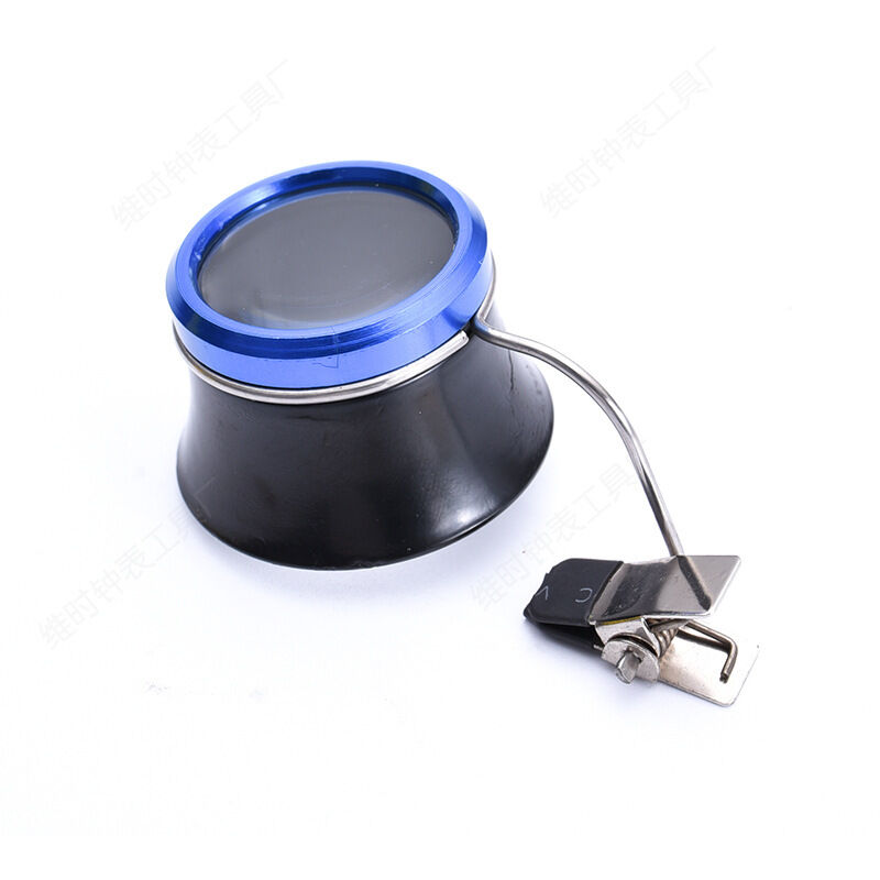 Sollbry - Lupa de joyero, lupa portátil con clip para gafas, lupa de relojero, herramienta de reparación de relojes para diamantes, monedas y joyeros